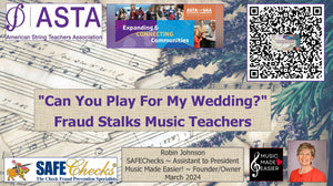 Fraud Stalks Music Teachers